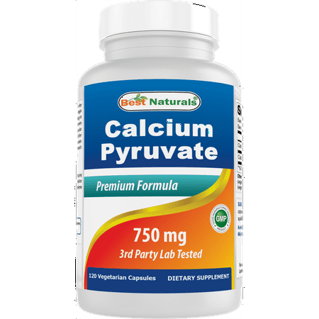 (3 pack) Best Naturals Calcium Pyruvate 750 mg 120 Capsules