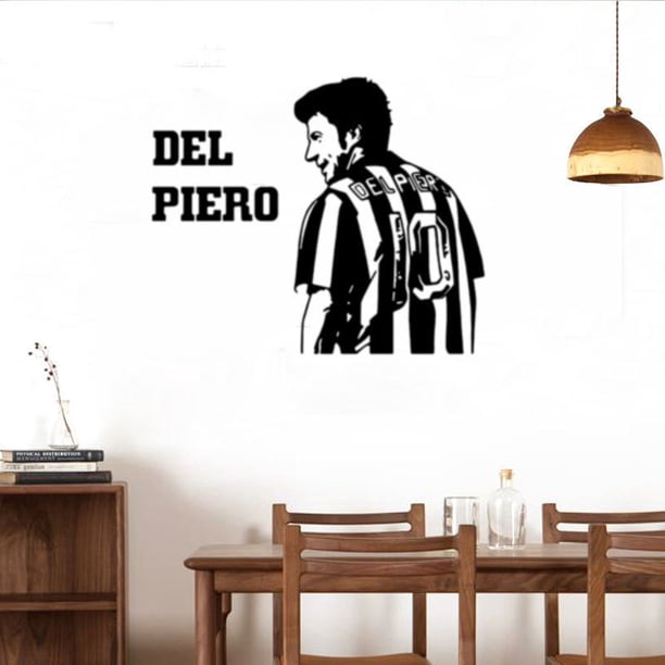 Adhesivo de pared autoadhesivo con diseño de jugador de fútbol Del Piero