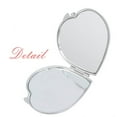 thumbnail image 2 of Baili Chinese Surname Character China Heart Mirror Travel Magnification Portable Handheld Pocket Makeup, 2 of 3