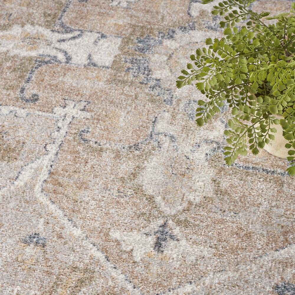 Nourison Astra Machine Washable Persian Beige 7'10" x 10' Area Rug (8x10)