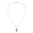thumbnail image 4 of Endless Faith Infinity Cross with Black Onyx Inlay Sterling Silver Necklace, 4 of 6