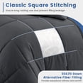 thumbnail image 3 of Bedding Comforter Down Alternative Queen Size, Cooling Duvet Insert with Corner Tabs and Box Stitched, Lightweight Bedding Quilted Comforter for All Season, Grey, 3 of 8