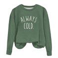 thumbnail image 4 of piuwrlz Sweatshirt for Girls Long Tops Sleeve Printed Hoodie Long Sleeves Without a Hat Sweater Green Size 3-4 Years, 4 of 6