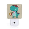 thumbnail image 1 of Fotbe Cool Dino Playing Skateboard Luz Nocturna LED, Luz de Noche con Sensor de Luz Natural de Anochecer a Amanecer, Se Enchufa a la Pared, Blanco Cálido 0.5W-US, 1 of 7