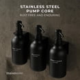 thumbnail image 6 of MaisoNovo Shampoo Dispenser for Shower Wall Mount - Drill Free Shampoo and Conditioner Dispenser Set with Labels | 3 Black Shower Shampoo Dispenser 3 Chamber Black Soap Pump Dispenser, 6 of 8