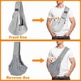 thumbnail image 6 of HOMEIORA 1pc Dog Sling Carrier, Classic Pocket & Classic Strap, Pet Sling for Small Dogs Puppy Cats up to 16lbs, for Outdoor Travel, Brown, 6 of 7