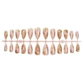 thumbnail image 4 of HPYFOI Uñas postizas adhesivas Almond Gold Floral, 24 piezas, 4 of 6