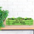 thumbnail image 4 of MOKKHNB 1Pack Flower Pot Planter Green Rectangular Design for Home Furnishings Indoor Use, 4 of 7