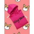 thumbnail image 3 of Corgi Mom Lettering Hoodie Women -Image by Shutterstock, Female Medium, 3 of 4