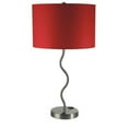 thumbnail image 1 of ORE International 6224T-RD 28.5 in. Red Wave Table Lamp With Convenient Outlet, 1 of 6