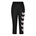 thumbnail image 4 of Fjofpr Toddler Girl Clothes 5T Toddler Kids Fashion Baesball Print Summer Leisure Yoga Sports Frenum Cropped Pants Black 5 Years, 4 of 4