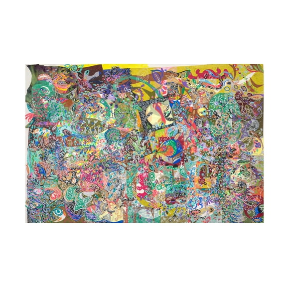 Canvas Wall Art - Ellen Kossoff 'Mixed Metaphor' Wall Art for Living Room, Bedroom, or Office Décor by Trademark Fine Art - 19 x 12 Inches