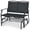 Black, variant on Biotree Iron Patio Rocking Chair for Outdoor Backyard and Lawn Stackable Patio Chair for Garden Backyard, Black