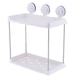 thumbnail image 3 of Estante organizador de baño de plástico de 2 niveles para pared de baño - Kit 2 niveles rectangulares, 3 of 9