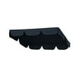 thumbnail image 2 of 78"x50" Outdoor Swing Cover Replacement UV30+ 180gsm Canopy Top for Porch Patio Garden Pool Seat (Black), 2 of 2