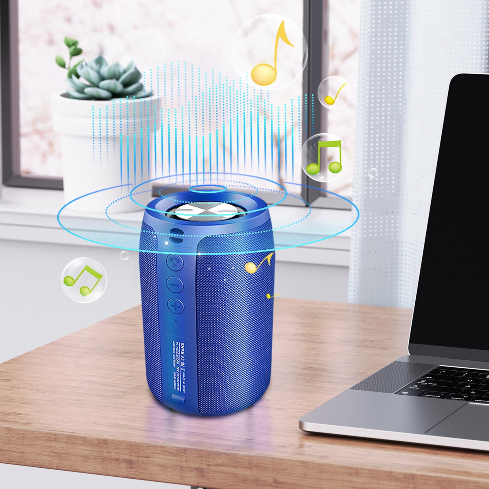 COM1950s Speakers Bluetooth Wireless Loud Aursear Waterproofs Bluetooth Speaker Aursear Portable Bluetooth Speaker Portable Wireless Speaker with Louds Stereo Sound