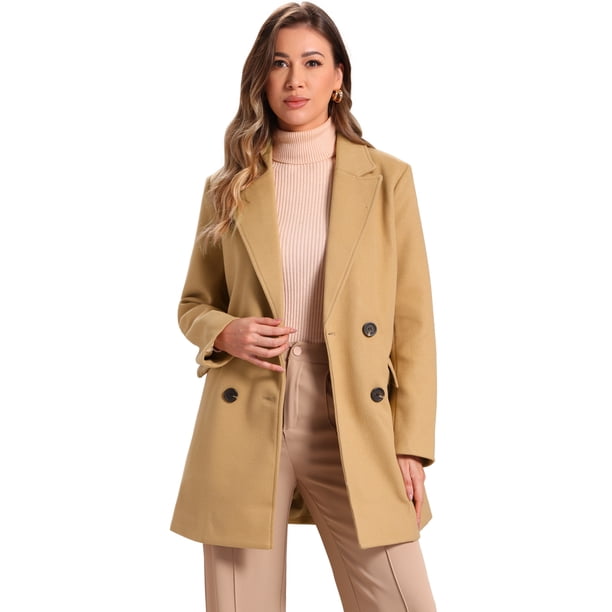 Abrigo de Invierno Allegra K Caqui 3XL