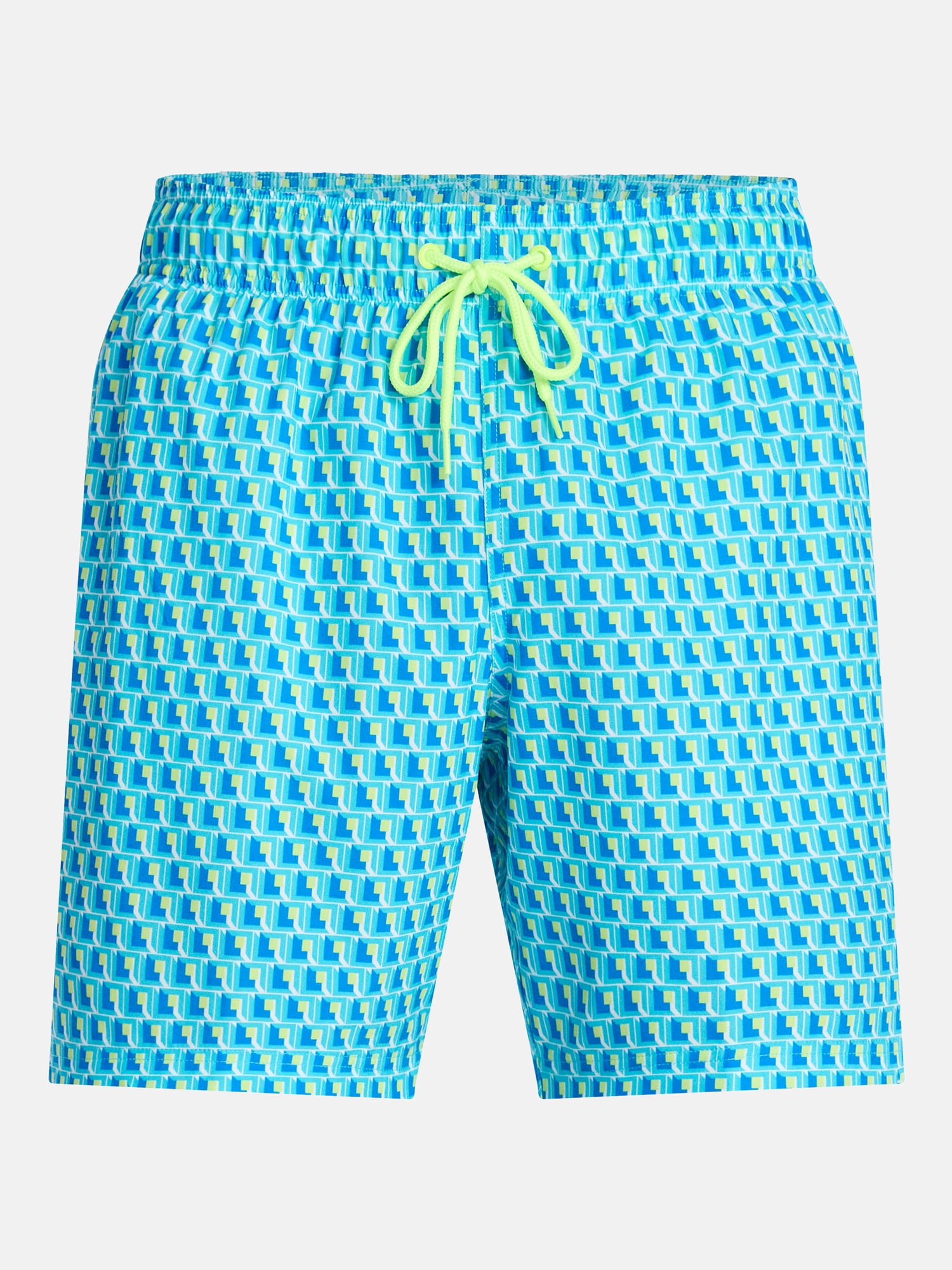 George Men's and Big Men's Novelty Swim Trunks with UPF 50+, 7" Inseam, Sizes S-3XL
