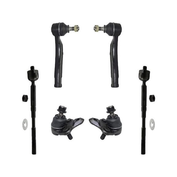 Front Ball Joint and Tie Rod End Kit - Compatible with 2003 - 2008 Toyota Corolla 2004 2005 2006 2007