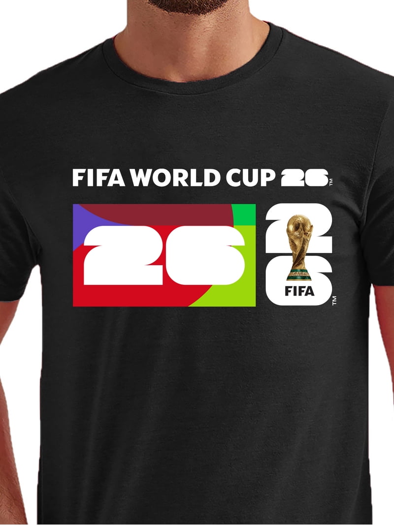 FIFA World Cup 2026 Men's Black Box Graphic Soccer Tee - Walmart.com