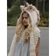 thumbnail image 5 of Gorro infantil estilo unicornio, bufanda de lana, capa de una pieza, chal, gorro con borlas, 5 of 5