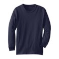 thumbnail image 4 of Essential Basic Kids Regular Fit Youth Long Sleeves Tshirt-Wht,Navy,HthGryXL, 4 of 4