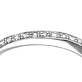thumbnail image 3 of 9ct White Gold Jewelco London 2pts Diamond Pave Edge Half Eternity Ring 3mm, 3 of 8