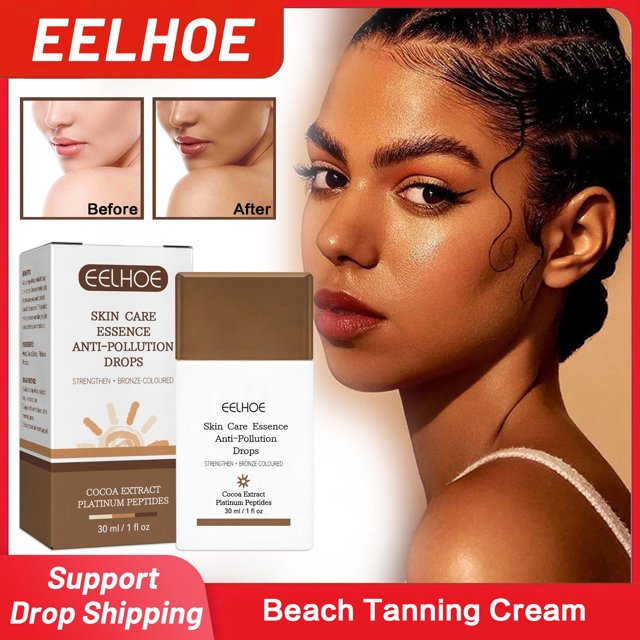 Crema de bronceado de playa para hombres y mujeres, loción de refuerzo de bronceado intensivo para cara y cuerpo, Gel bronceador, crema de bronceado de acelerador Natural, 30ml Fivean unisex