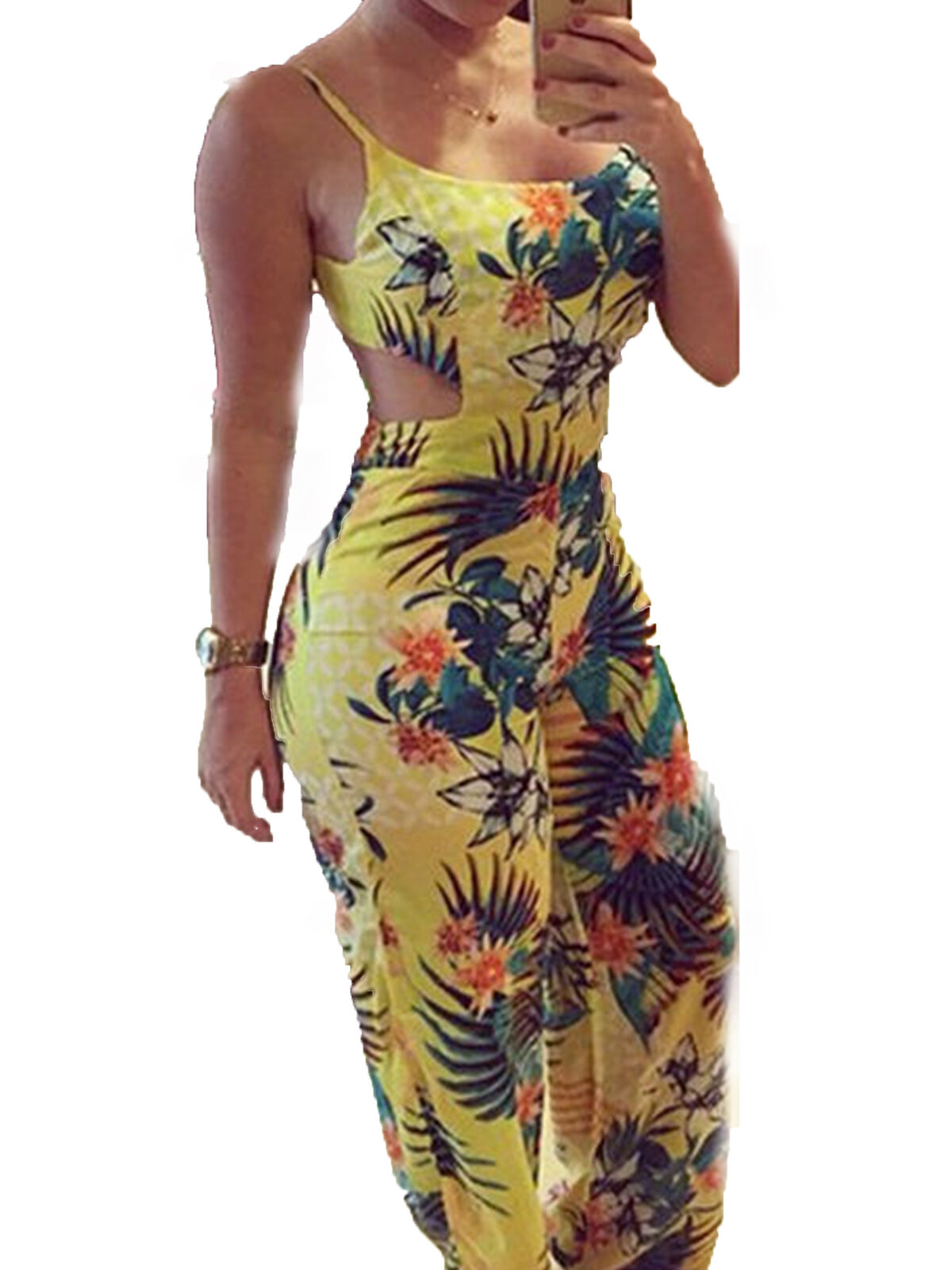 Sexy Fashion Floral Chiffon Backless 