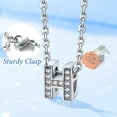 thumbnail image 3 of Collar Inicial Silvora de Plata Esterlina con Circonita Cúbica Letra H, 3 of 8