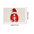 thumbnail image 3 of Clearance! Caoblia 26 Letters Christmas Placemats 12x18" Washable Wipeable Heat-Proof Christmas Placemats for Kitchen, Dining Table, Holiday, Party Decor Supplies, Christmas Decorations, 3 of 4