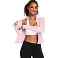 thumbnail image 3 of NELEUS Womens Athletic Jackets Zip Up Yoga Workout Jacket Short Coat Slim Fit With 2 Inner Pockets,Light Pink,US Size S, 3 of 9