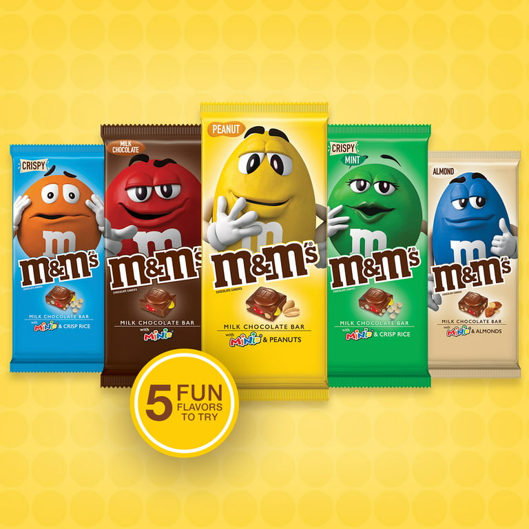 M&M'S Minis & Crispy Rice Chocolate Candy Bar