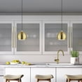 thumbnail image 4 of 45481-01 Livex Lighting Stockton - 1 Light Globe Mini Pendant In Industrial Style-14.25 Inches Tall and 8 Inches Wide-Antique Brass/Polished Brass, 4 of 9