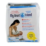 My Brest Friend Inflatable Travel Nursing Pillow ? Maternity Breastfeeding Support, Black & White Marina Paisley