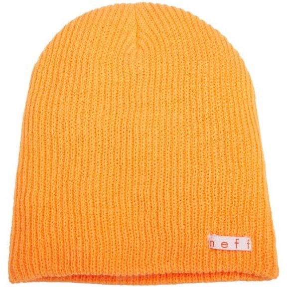 Neff Unisex Daily Beanie, Warm, Slouchy, Soft Headwear, Orange, One Size