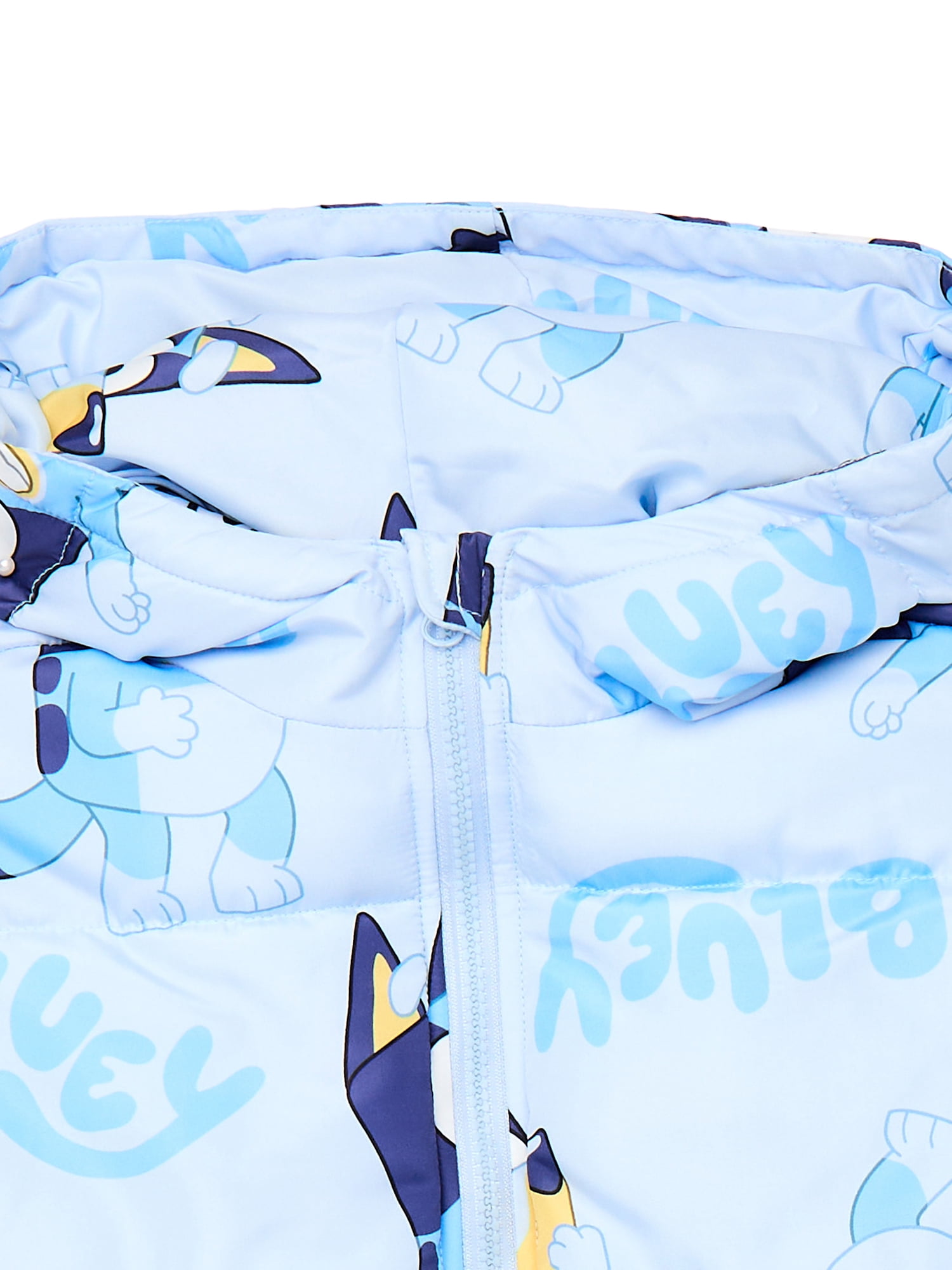 Bluey, Girls & Big Girls Graphic Zip Up Puffer Jacket, Sizes 4-18
