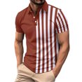 thumbnail image 1 of Men's Summer Leisure Culture Breathable Short Sleeved Shirt Top M, 1 of 4