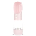 thumbnail image 2 of Dispensador de agua para mascotas al aire libre, botella portátil para PC, alimentador de vasos, suministros de viaje, jarra de almacenamiento Universal, accesorios para bebidas, color rosa Scienceny PT000621-02B, 2 of 7