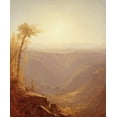 thumbnail image 2 of Gifford, Sanford Robinson 15x17 Gold Ornate Wood Framed with Double Matting Museum Art Print Titled - A Gorge in the Mountains (Kauterskill Clove), 2 of 4
