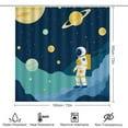 thumbnail image 2 of Astronaut Exploring Space Shower Curtain Bathroom Sets Toilet Lid Rug, Bath Mat And Contour Mat, Shower Curtain 4Pcs, 2 of 8