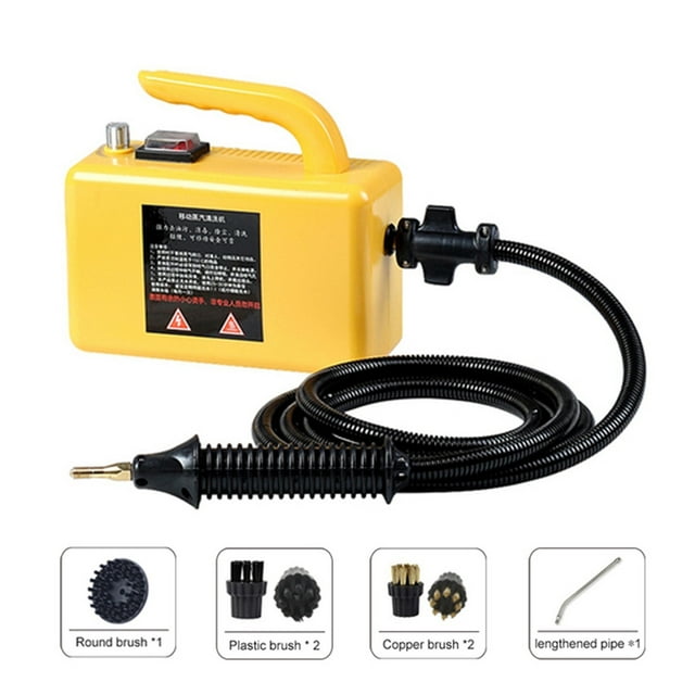 Commercial Household 2600W Steam Cleaner, Air Conditioning Kitchen Hood Car Steaming Cleaner Used With Alkaline Cleaning ,Easy to Operate
