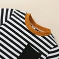 thumbnail image 3 of Gibobby Conjunto 2 uds. para bebé y niño Conjunto de ropa con estampado de y bolsillo de manga larga para niños pequeños(Negro, 18-24 Meses), 3 of 5