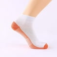thumbnail image 4 of 6 Pairs Ankle Running Socks Low Cut Breathable Sports Tab Cushioned Casual Cotton Socks for Men and Women , Size 6-12, 4 of 6