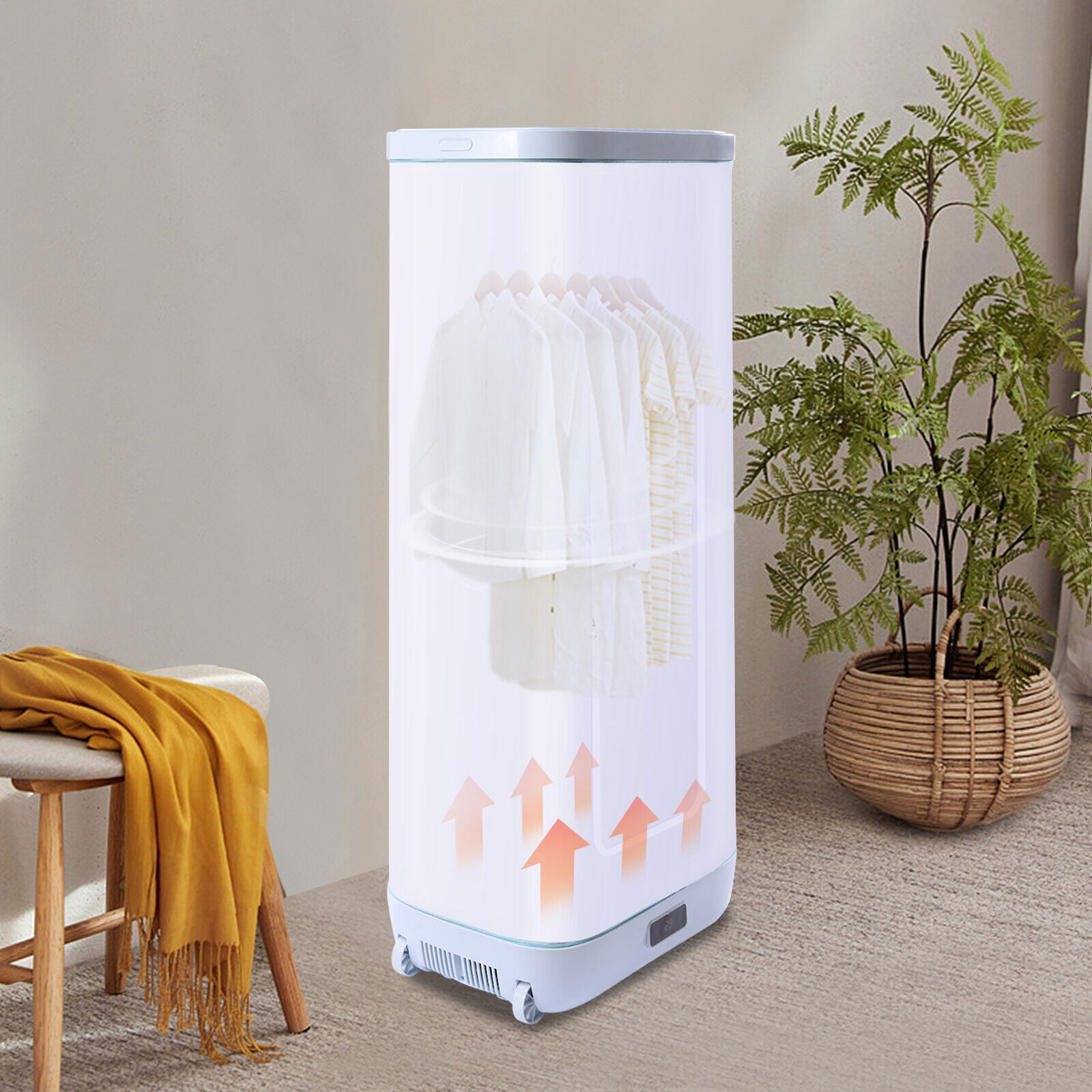 Portable Clothes Dryer, Folding 850W Electric Dryer with 22lb Large Capacity, 180 Min Timer & PTC Heating, Compact for Apartment, RV, Dorm, Travel - 110V (White)