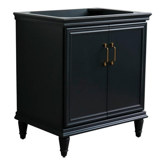 30 in. Single Wooden Vanity  Dark Gray Finish Cabinet Only
