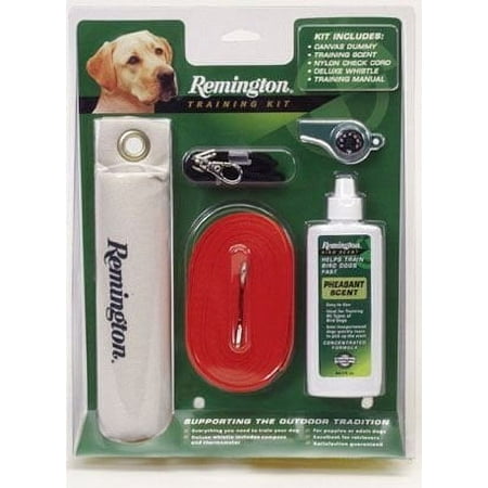 Remington Dog Training Kit - Canvas Dummy, Whistle, Nylon Check Cord, Pheasant Scent, Book