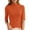 Orange, variant on yunLCZ Women Shirts Women's Sweater Slim Fit Half Neck 5 Five Point Mid Sleeve Base Sweater Top