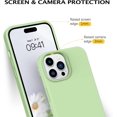 thumbnail image 5 of iPhone 14 Pro Max Case, Liquid Silicone Soft Gel Rubber iPhone 14 Pro Max Phone Case with Microfiber Lining Shockproof Protective Phone Cases for 6.7 inch iPhone 14 Pro Max,Matcha Green, 5 of 15