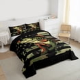 thumbnail image 3 of Homewish Hunting Pike Fish Full Size Comforter Sets, Olive Camouflage Bedding Comforter Set, Rustic Farmhouse Cabin Reversible Bedding Sets, Breathable Home Decor, 3pcs, 3 of 8